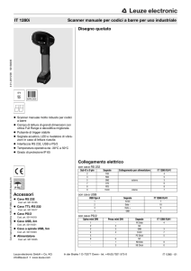 Accessori Disegno quotato Collegamento elettrico IT 1280i Scanner