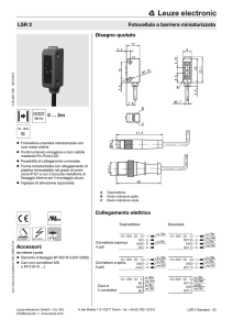 Accessori: Disegno quotato Collegamento elettrico LSR 2