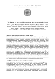 Fibrillazione atriale e amiloidosi cardiaca AL: un connubio intrigante