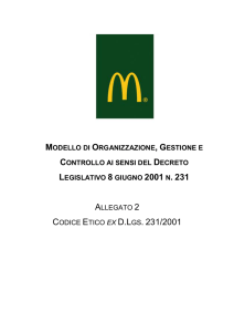 Codice Etico - McDonald`s Italia