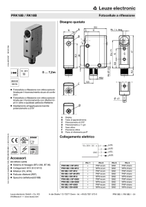 Accessori: Disegno quotato Collegamento elettrico PRK18B