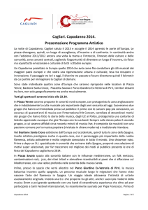 Cagliari. Capodanno 2014. Presentazione