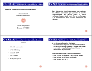 Facoltà di Ingegneria Bologna, 25/11/2005 Sistemi di - LIA