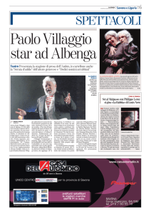Paolo Villaggio star ad Albenga