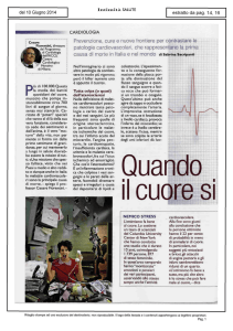 leggi l`intervista - Cardiologico Monzino
