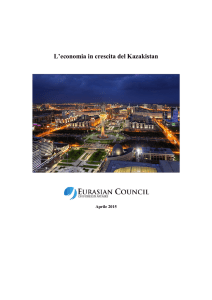 L`economia in crescita del Kazakistan