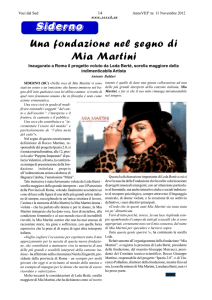 Pag 14 - Siderno - Una fondazione nel segno di Mia Martini