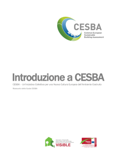 Introduzione a CESBA - Alpine Space Programme 2007-2013