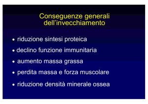 Conseguenze generali dell`invecchiamento