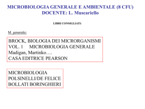 BROCK, BIOLOGIA DEI MICRORGANISMI VOL. 1
