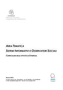 sistemi informativi e osservatori sociali