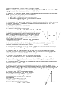 energia potenziale - conservazione dell`energia