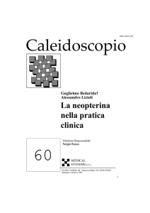 La neopterina nella pratica clinica Guglielmo Bedarida