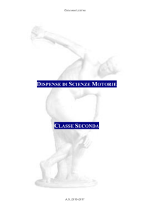 Dispense classe seconda - Scienze Motorie