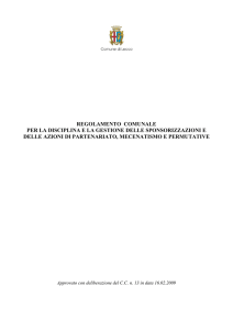 Sponsorizzazioni e azioni di partenariato, mecenatismo e permutative