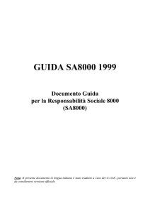 Documento guida SA8000