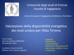Presentazione - Università degli Studi di Firenze