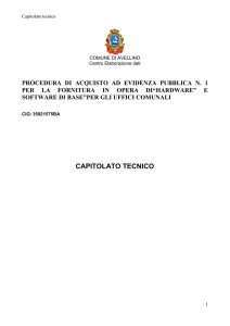 capitolato tecnico - Comune di Avellino