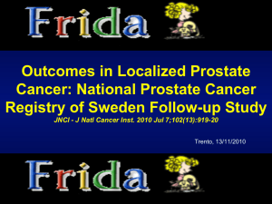Outcomes in Localized Prostate Cancer: National