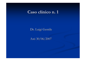 Caso Clinico (Dott. Gentile)