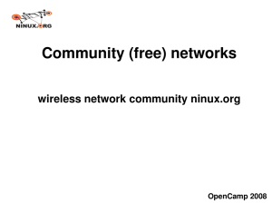 Community (free) networks
