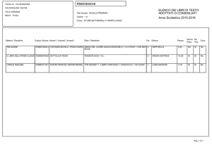 RMEE892048 ELENCO DEI LIBRI DI TESTO ADOTTATI O