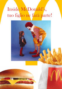 Inside McDonald`s, tuo figlio ne farà parte!