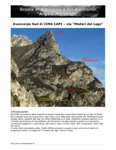 Cima Capi via Misteri del Lago - Scuola di Alpinismo e Scialpinismo