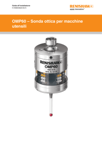 Guida all`installazione, OMP60 – Sonda ottica per macchine utensili