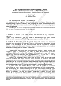 - Report omofobia Italia: L`Agenzia dell`Unione europea per i d