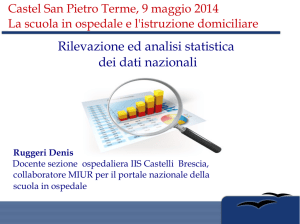 Rilevazione ed analisi statistica dei dati nazionali
