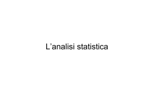 L`analisi statistica File - Progetto e