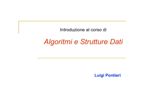 Algoritmi e Strutture Dati - Istituto di Calcolo e Reti ad Alte Rrestazioni