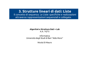 3. Strutture lineari di dati: Liste