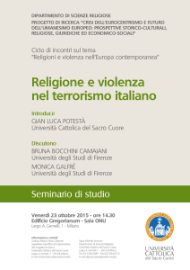 Religione e violenza nel terrorismo italiano