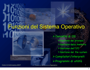 Funzioni del Sistema Operativo