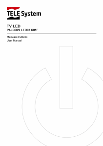 Manuale PALCO22 LED03 C01F Manuale TV Cod.