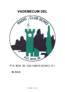 Vademecum CB - Radio Club Schio