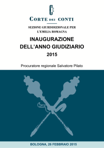 INAUGURAZIONE DELL`ANNO GIUDIZIARIO