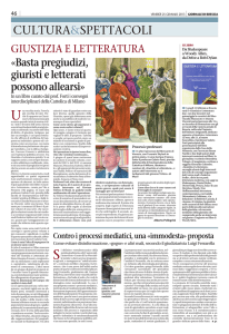 Giornale di Brescia 25 Gennaio 2013
