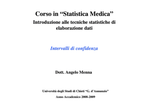 Corso in “Statistica Medica”