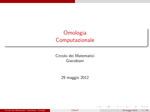 Omologia Computazionale - UWO Math. Dept. home page