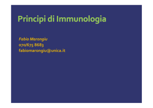 Immunologia 1 - Corso di Infermieristica