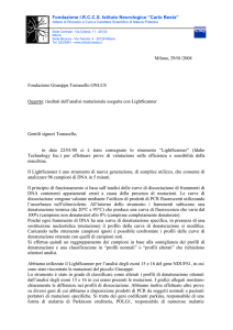 relazione - Fondazione Giuseppe Tomasello ONLUS