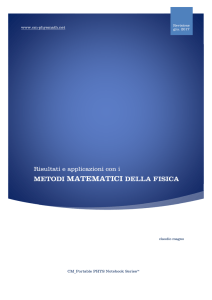 metodi matematici della fisica - cm