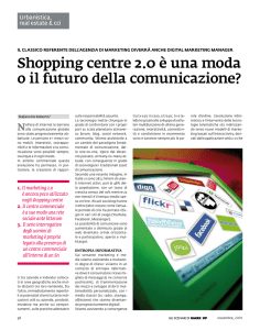 Shopping centre 2.0 è una moda o il futuro della comunicazione?