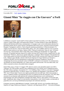 Gianni Minà "In viaggio con Che Guevara" a Forlì
