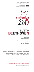 BEETHOVEN sinfonica - Orchestra Filarmonica Marchigiana