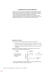 4. Soluzione di un circuito adinamico