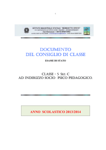 documento documento del consiglio di classe del